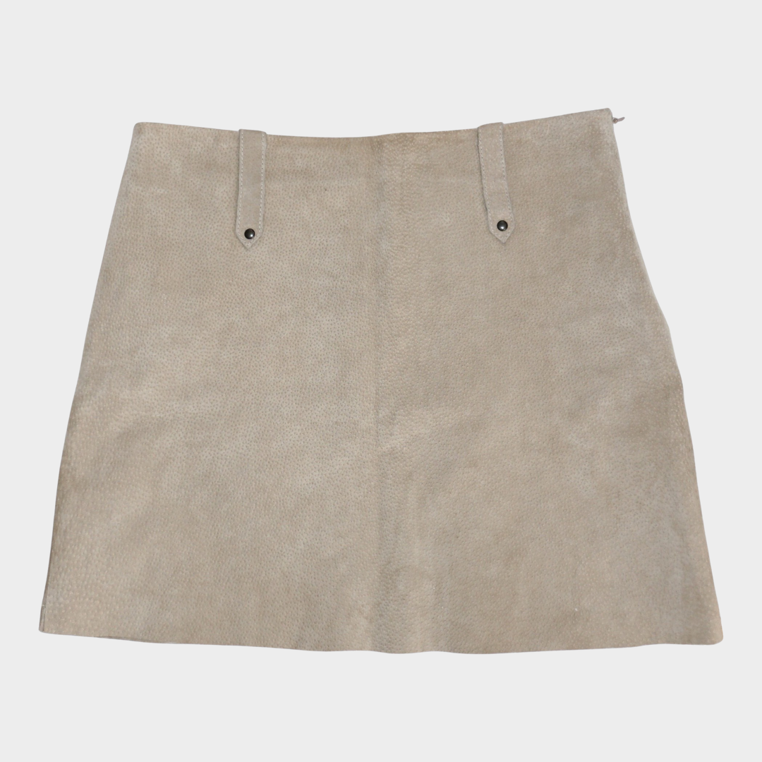 Suede Mini Skirt