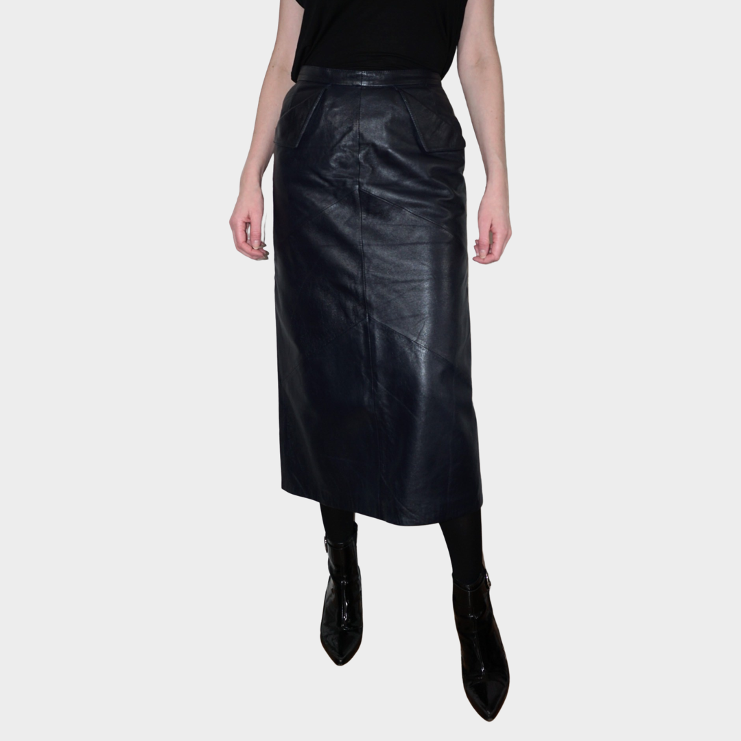 Vintage Leather Skirt