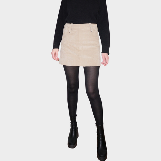 Suede Mini Skirt